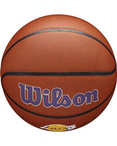 Баскетболна топка Wilson - NBA Team Alliance LA Lakers, размер 7 - 5