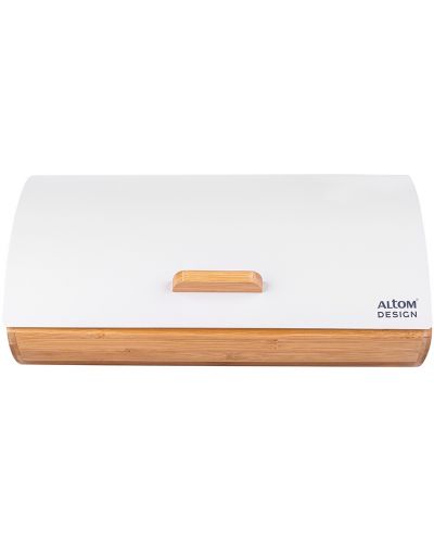 Бамбукова кутия за хляб ADS - White, 35 x 25 x 15.5 cm - 2