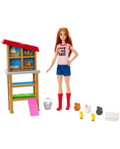 Игрален комплект Mattel Barbie - Фермерка - 2