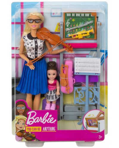 Игрален комплект Mattel Barbie - Учителка по музика - 9