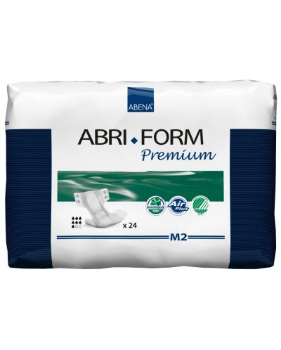 Еко пелени / памперси за инконтиненция и нощно напикаване  Abena - Abri-Form Premium, размер M2, 24 броя, 2600 ml - 1