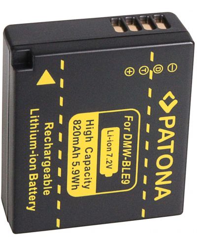 Батерия Patona - заместител на Panasonic DMW-BLE9, черна - 1
