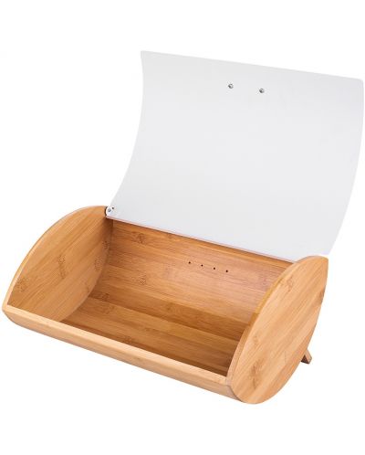 Бамбукова кутия за хляб ADS - White, 35 x 25 x 15.5 cm - 4
