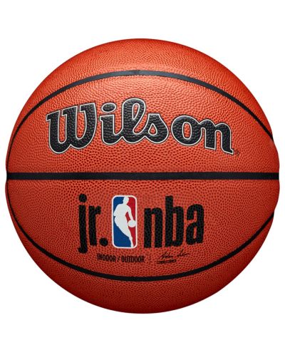 Баскетболна топка Wilson - JR NBA Authentic, размер 7, оранжева - 1