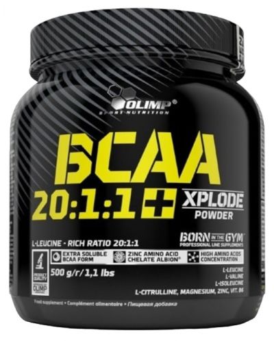 BCAA 20:1:1, грейпфрут, 500 g, Olimp - 1