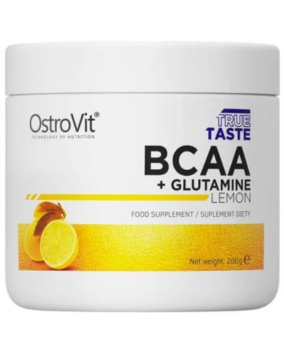 BCAA + Glutamine, лимон, 200 g, OstroVit - 1
