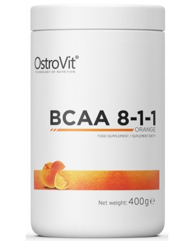 BCAA 8:1:1, портокал, 400 g, OstroVit - 1