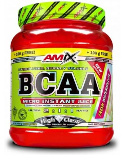BCAA Micro-Instant Juice, портокал, 400 + 100 g, Amix - 1
