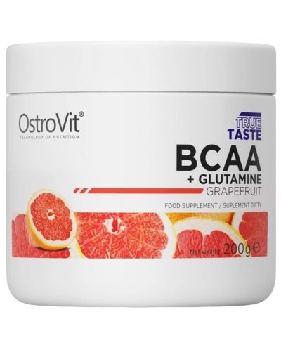 BCAA + Glutamine, грейпфрут, 200 g, OstroVit - 1