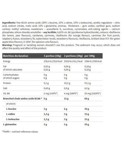BCAA Xplode, мохито, 500 g, Olimp - 2