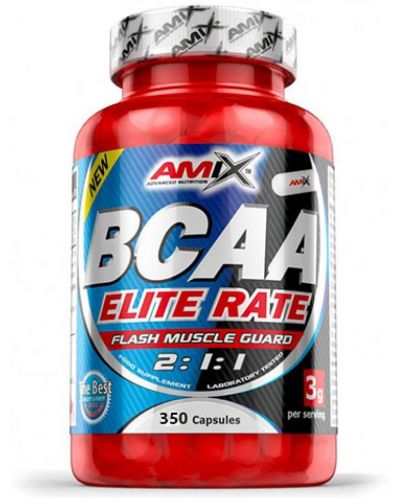 BCAA Elite Rate, 350 капсули, Amix - 1