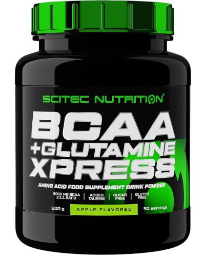BCAA + Glutamine Xpress, студен чай Long Island, 600 g, Scitec Nutrition - 1