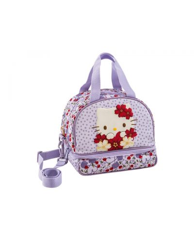 Чанта за храна Hello Kitty Cherryland лила 22х16х20