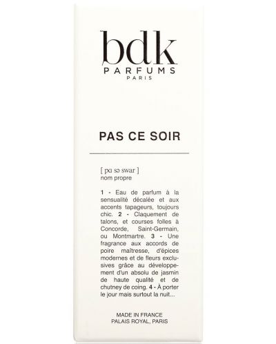 Bdk Parfums Parisienne Парфюмна вода EDP Pas ce Soir, 100 ml - 4