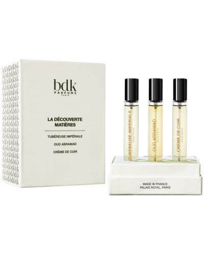Bdk Parfums Matières Комплект EDP - Tubéreuse Impériale, Oud Abramad, Crème de Cuir, 3 x 10 ml - 1