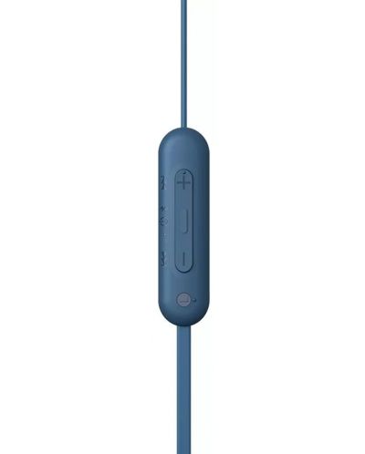Безжични слушалки с микрофон Sony - WI-C100, сини - 3