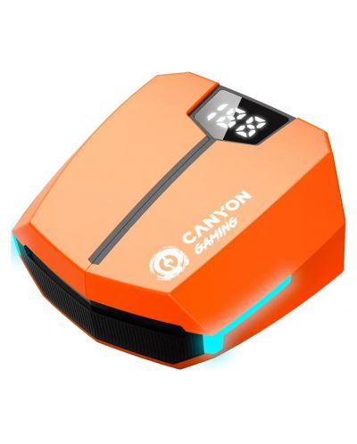 Безжични слушалки Canyon - DoubleBee GTWS-2, TWS, оранжеви/черни - 5