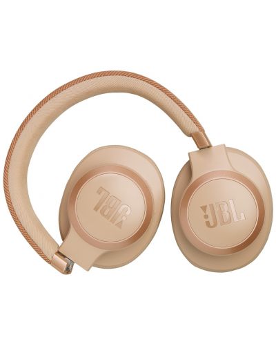 Безжични слушалки JBL - Live 770NC, ANC, Sand - 7