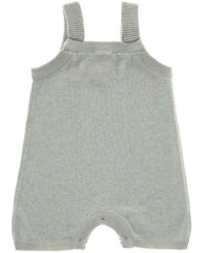 Бебешки гащеризон Lassig - Cozy Knit Wear, 74-80 cm, 7-12 месеца, сив - 1