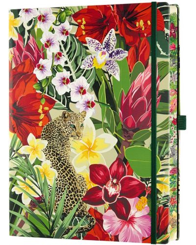 Бележник Castelli Eden - Leopard, 19 x 25 cm, линиран - 2