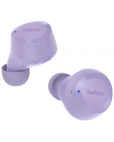 Безжични слушалки Belkin - SoundForm Bolt, TWS, лилави - 1