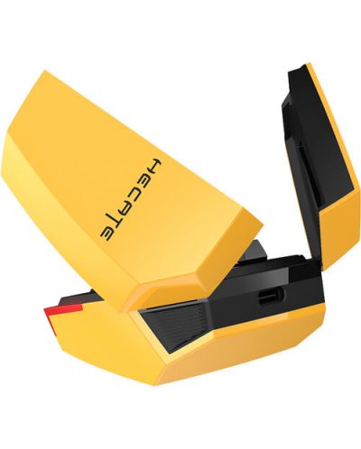 Безжични слушалки Edifier - GX07, TWS, ANC, жълти/черни - 4
