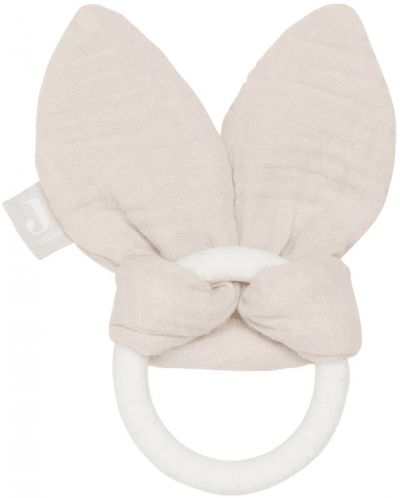 Бебешка силиконова гризалка Jollein - Bunny Ears Nougat - 1