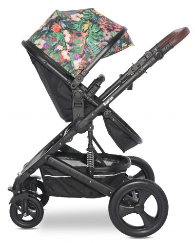 Бебешка количка с твърд кош Lorelli - Boston, Tropical Flowers - 9