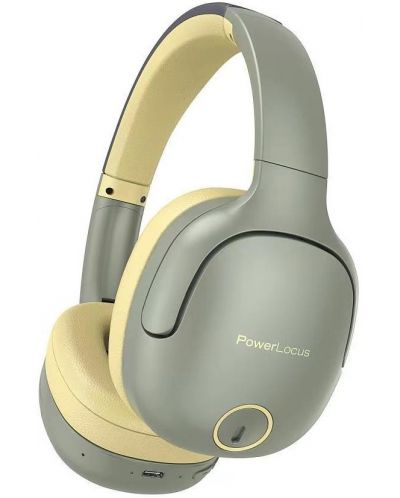 Безжични слушалки PowerLocus - P7, Asphalt Grey - 1