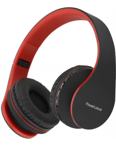 Безжични слушалки PowerLocus - P1, червени - 1