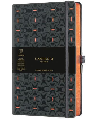Бележник Castelli Copper & Gold - Rice Grain Copper, 13 x 21 cm, линиран - 1