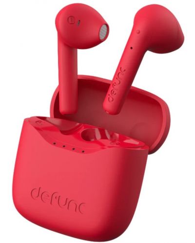 Безжични слушалки Defunc - TRUE LITE, TWS, червени - 1
