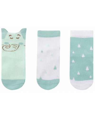 Бебешки чорапи с 3D уши KikkaBoo - Elephant Time, 6-12 месеца, 3 чифта - 2