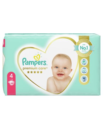 Бебешки пелени Pampers - Premium Care 4, 68 броя - 3
