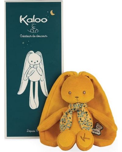 Бебешка плюшена играчка Kaloo - Зайче, Ochre  - 3