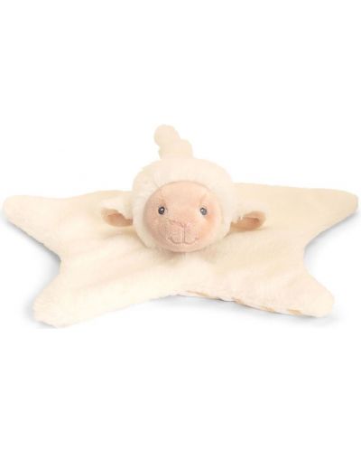 Бебешка играчка за гушкане Keel Toys - Агънце с кърпичка, 32 cm - 1