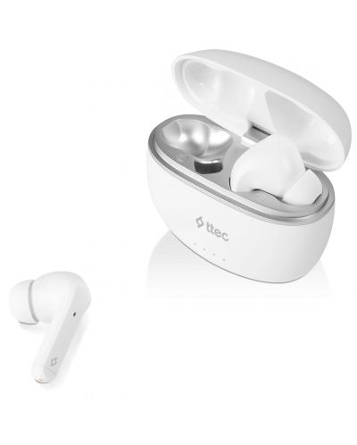 Безжични слушалки ttec - AirBeat Pro, TWS, ANC, бели - 2