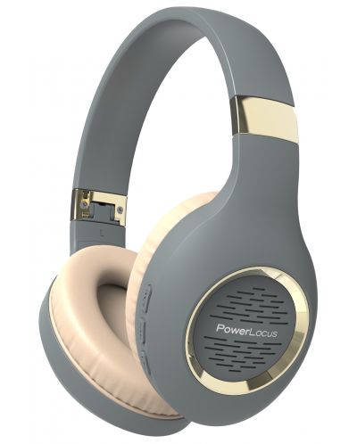 Безжични слушалки PowerLocus - P4 Plus, Asphalt Grey - 1