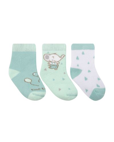 Бебешки чорапи KikkaBoo Elephant Time - Памучни, 1-2 години - 2