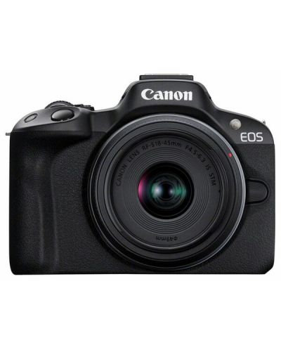 Безогледален фотоапарат Canon - EOS R50, RF-S 18-45mm, f/4.5-6.3 IS STM + Обектив Canon - RF 35mm f/1.8 IS Macro STM - 2
