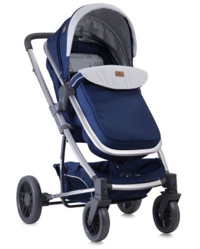 Бебешка количка Lorelli - S500, с покривало, Blue Travelling - 2