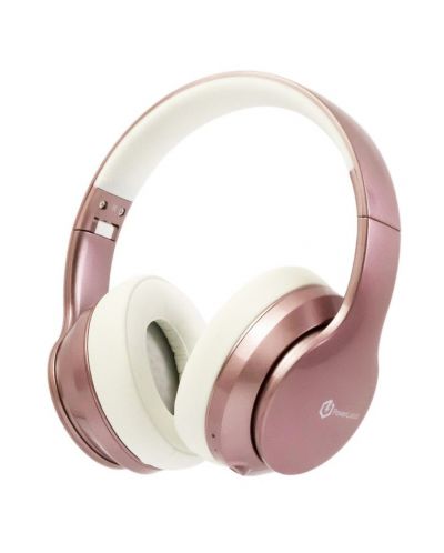 Безжични слушалки PowerLocus - P6, розови - 1