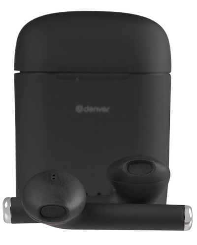 Безжични слушалки Denver - TWE-46, TWS, черни - 2