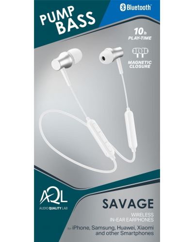 Безжични слушалки с микрофон Cellularline - Savage, бели - 5