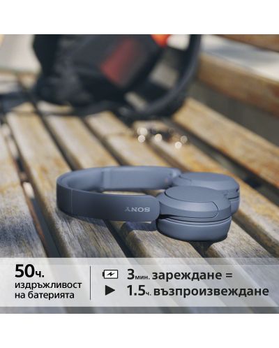 Безжични слушалки с микрофон Sony - WH-CH520, сини - 5