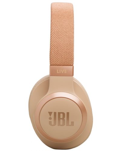 Безжични слушалки JBL - Live 770NC, ANC, Sand - 4