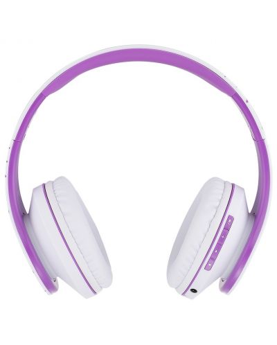 Безжични слушалки PowerLocus - P2, лилави/бели - 3