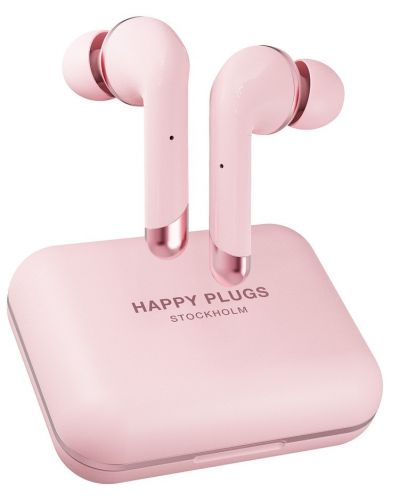 Безжични слушалки Happy Plugs - Air 1 Plus, TWS, розови - 1