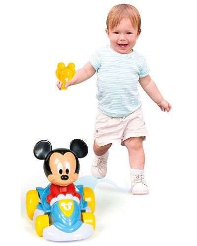 Бебешка играчка Clementoni Baby - Mickey Go Kart, с дрънкалка - 3