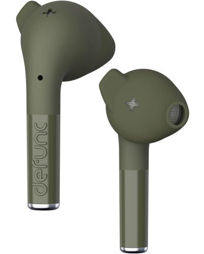 Безжични слушалки Defunc - TRUE GO Slim, TWS, зелени - 1